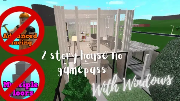 How To Make a 2 Story House No Gamepass With Windows