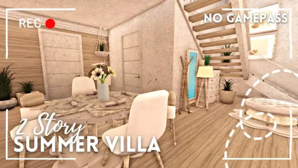 No Gamepass Minimalist 2 Story Summer Villa